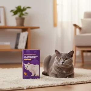 Cat Grass Hairball Remedy Tablets