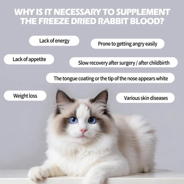 Freeze-Dried Rabbit Blood For Cats