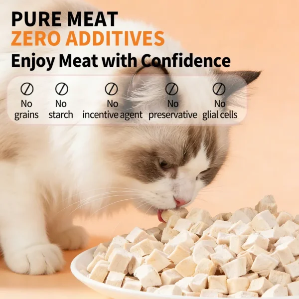 Freeze-Dried Chicken Pellets For Cats