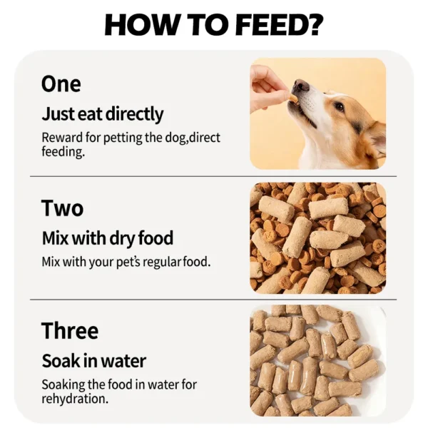 Freeze-Driedraw Meat And Bones For Dogs